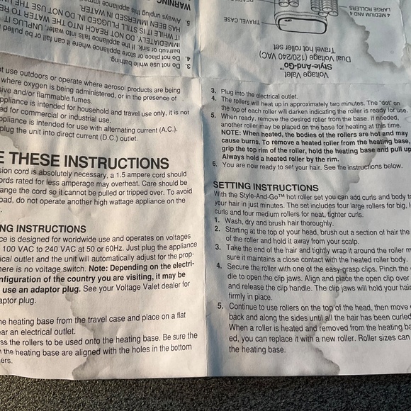 Voltage Valet Travel 8 Hot Rollers Style and Go Electric - Picture 9 of 10